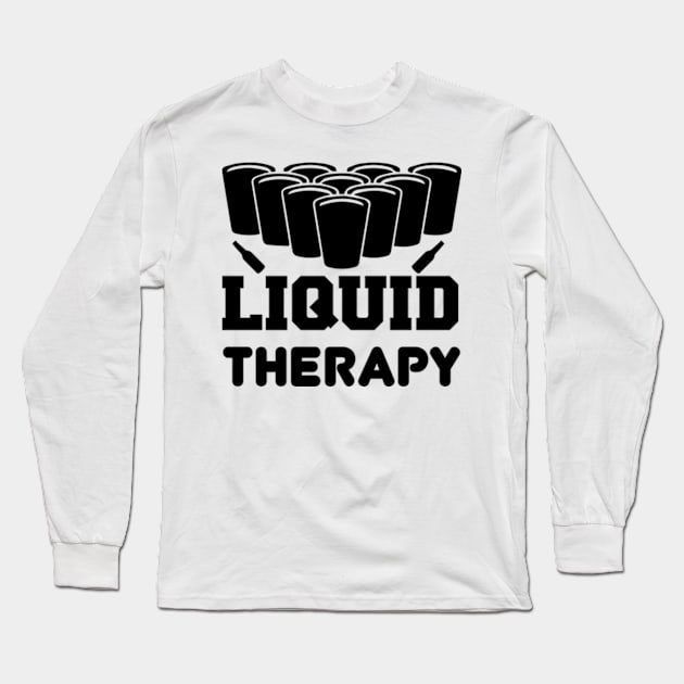 Liquid therapy T Shirt For Women Men Long Sleeve T-Shirt by Pretr=ty